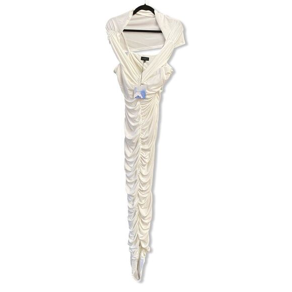 MAJORELLE Sigourney Gown White Strapless Dress ruched maxi Revolve NWT L - Picture 5 of 8